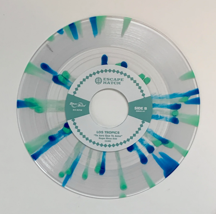 Los Tropics ft. Steffy Brown - Te Juro Que Te Amo [7" - Ltd Edt. Teal/Blue Vinyl]