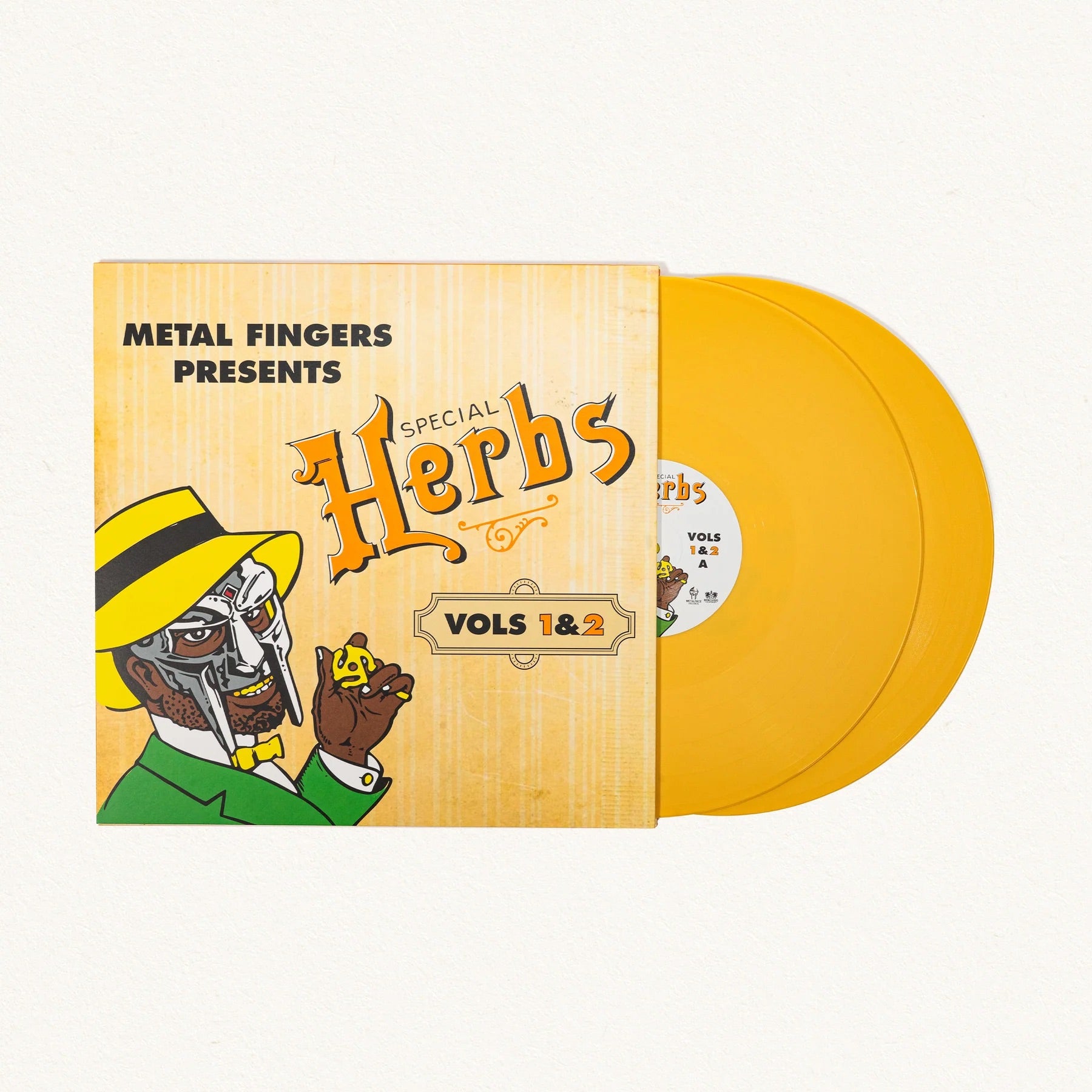 MF DOOM - Metal Fingers Presents: Special Herbs Vol. 1 & 2 (Mustard Yellow 2LP)