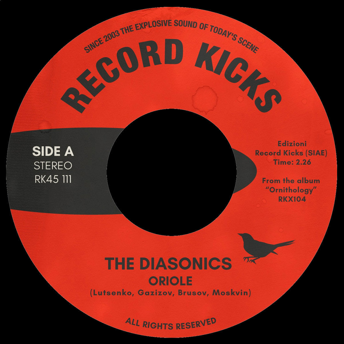 The Diasonics - Oriole / Chickadee (Transparent Vinyl) [7"]