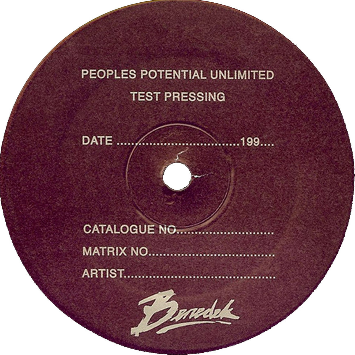 Benedek - Untitled (10 track Test Pressing LP)