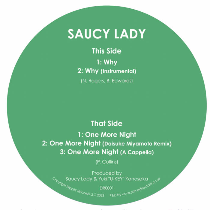 Saucy Lady - Why/One More Night 12"
