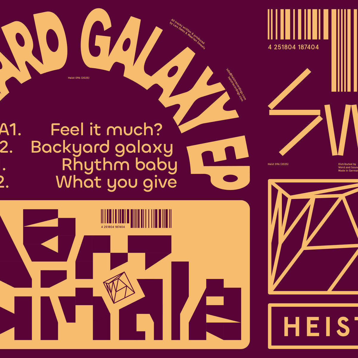 Dam Swindle - Backyard Galaxy EP [12"]