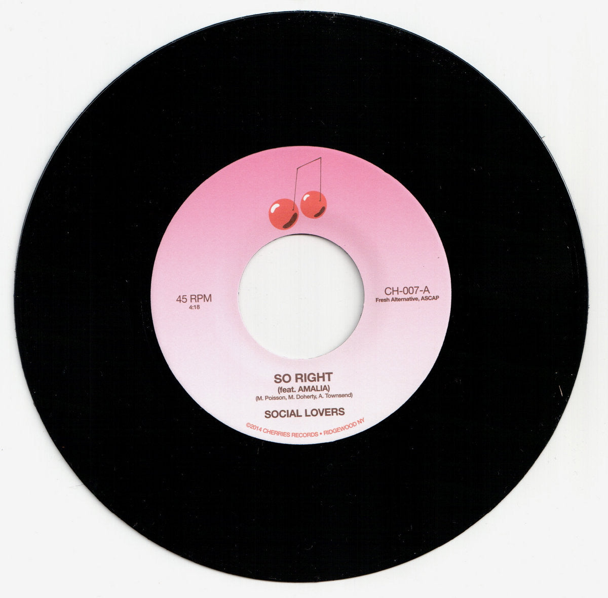 Social Lovers - So Right b/w Call Me Up [7"]