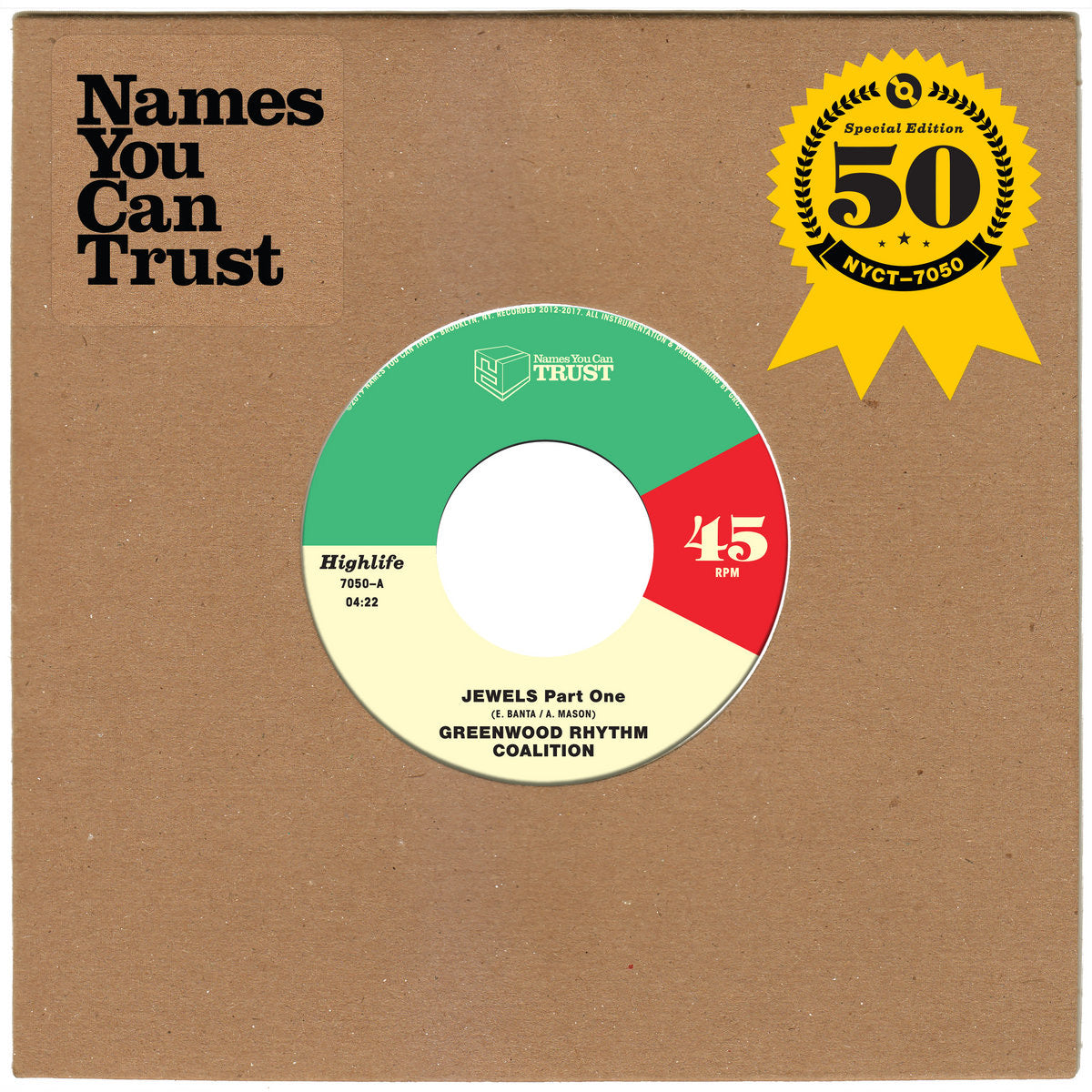 Greenwood Rhythm Coalition - Jewels [7"]