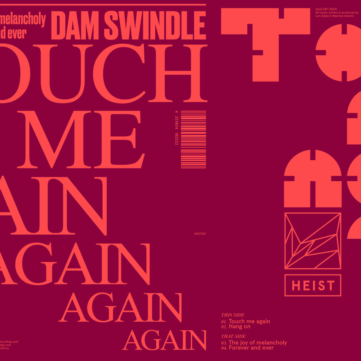 Dam Swindle - Touch Me [12"]