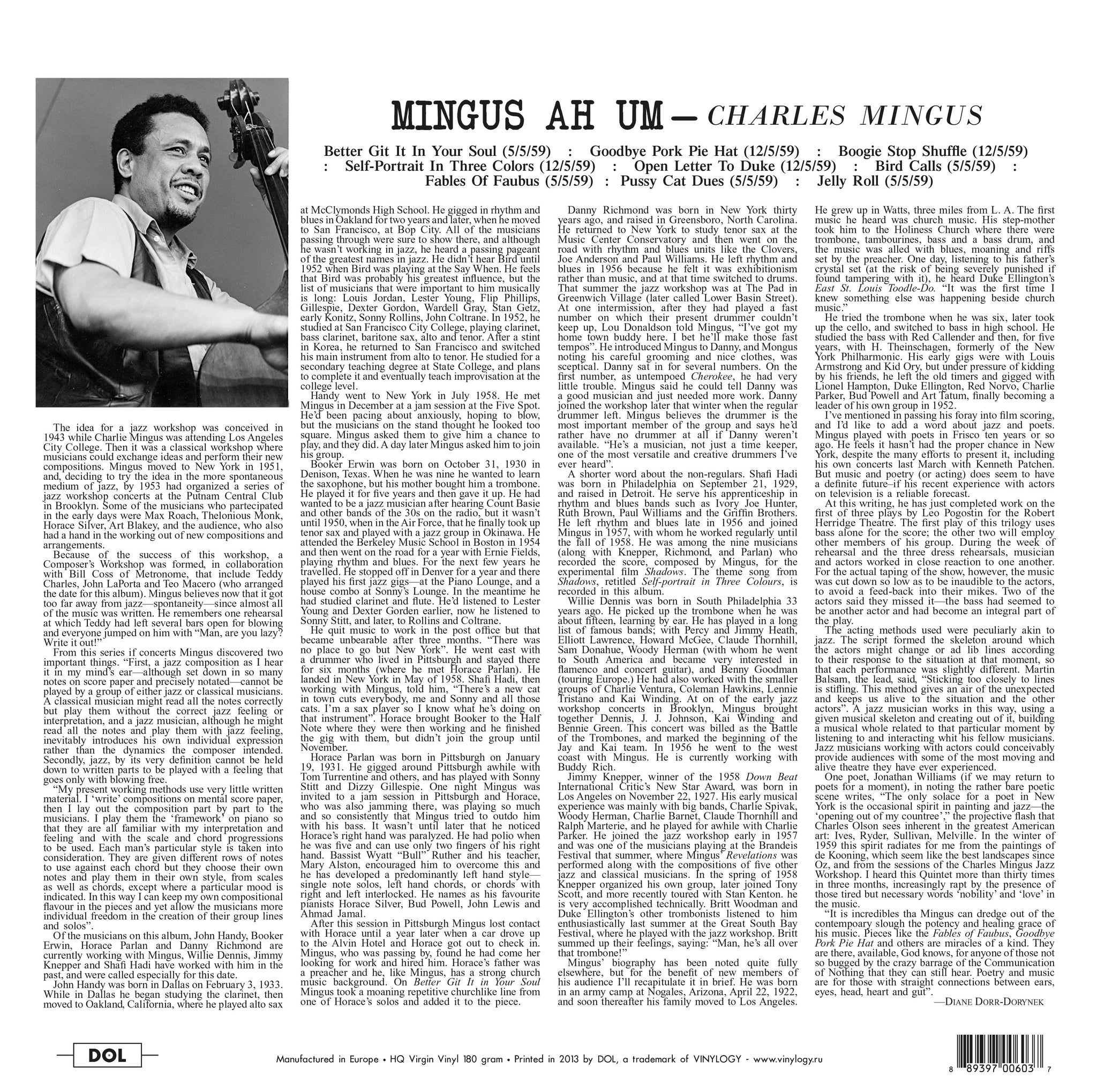Charles Mingus - Mingus Ah Um [Blue Vinyl]