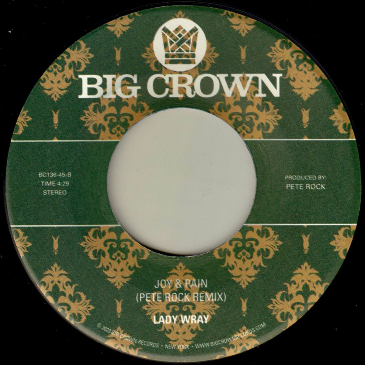 Lady Wray & Pete Rock - Piece Of Me feat. Ghostface Killah/Joy & Pain [Pete Rock Remix] 7"