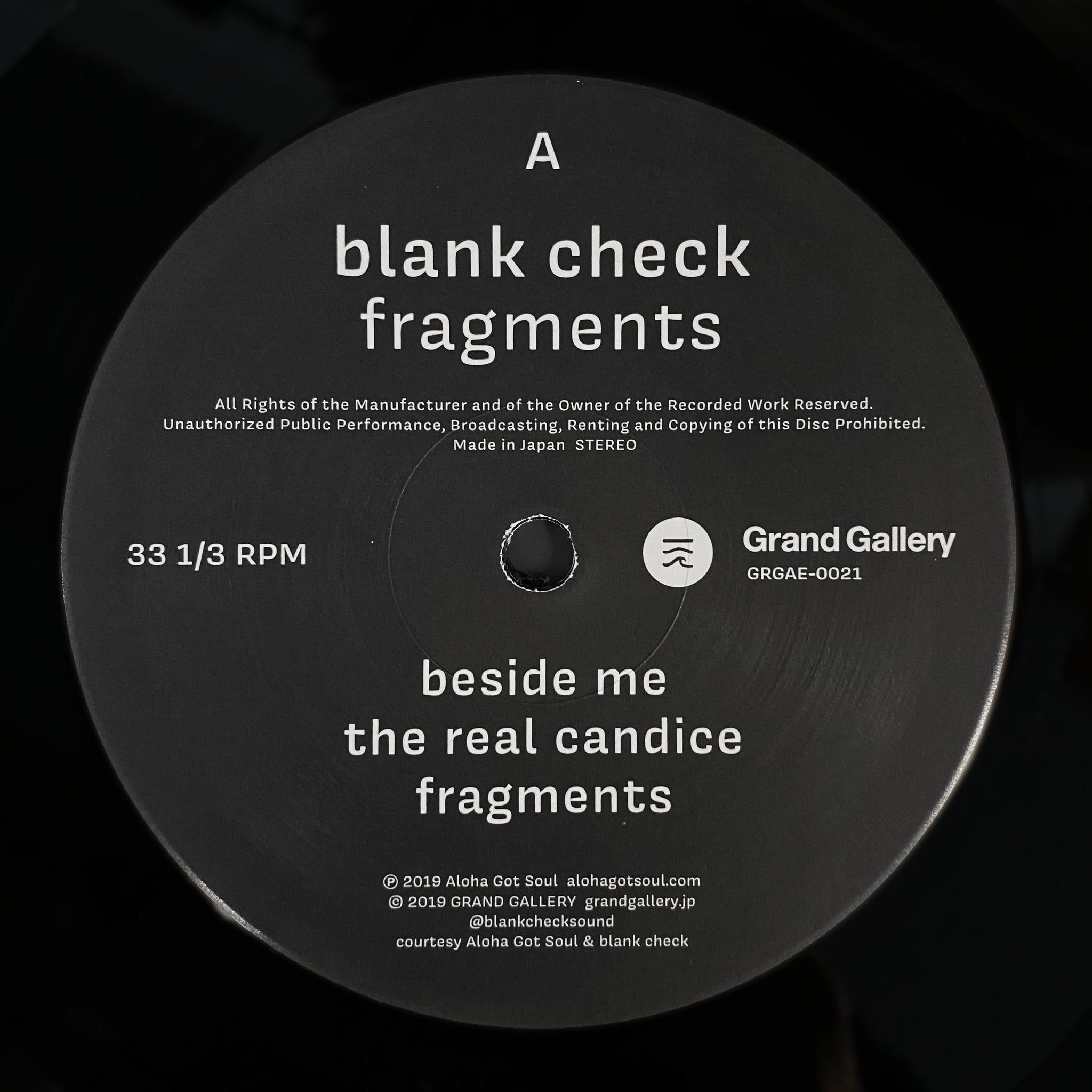 blank check - fragments (AGS-023)