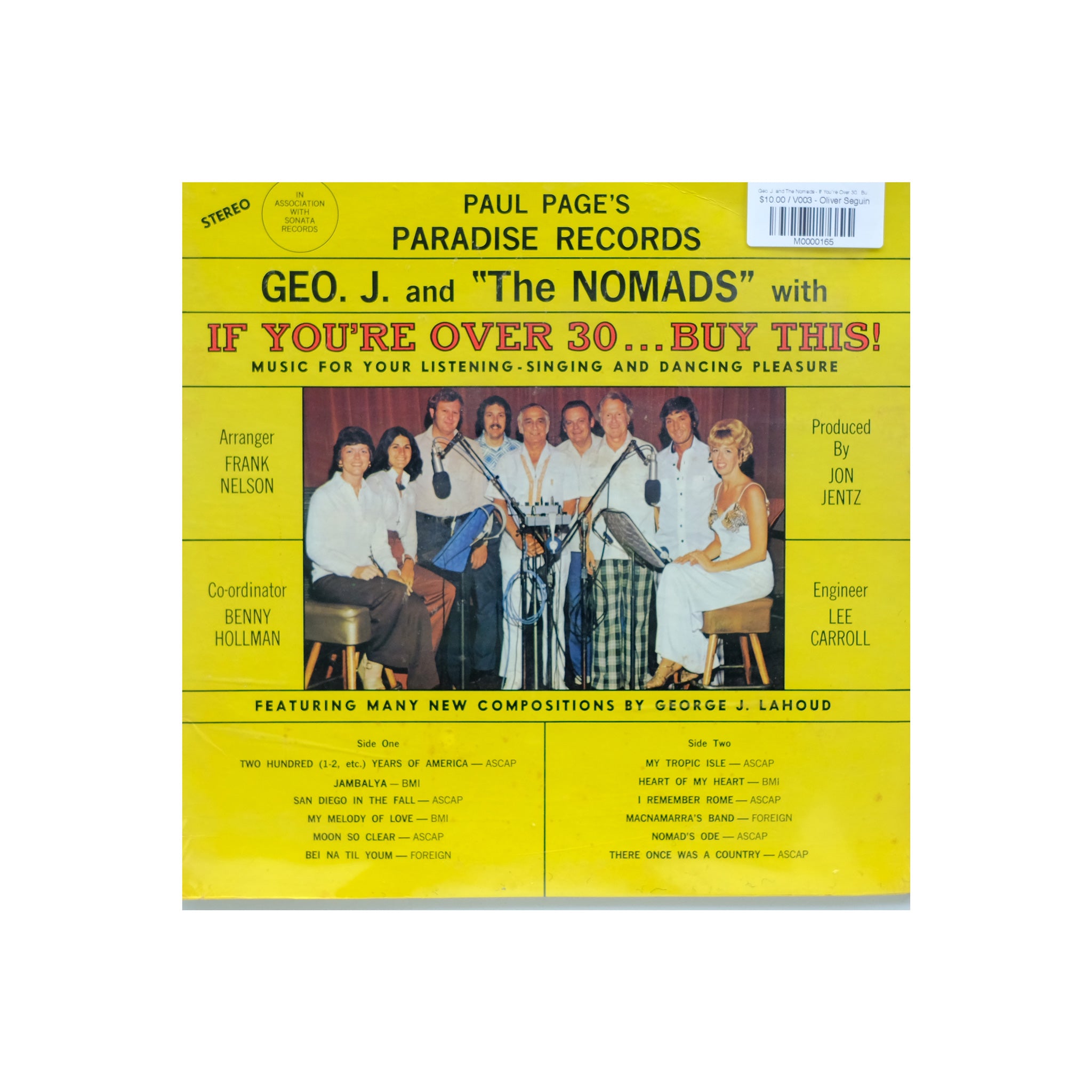 Geo. J. and The Nomads - If You´re Over 30...Buy This!