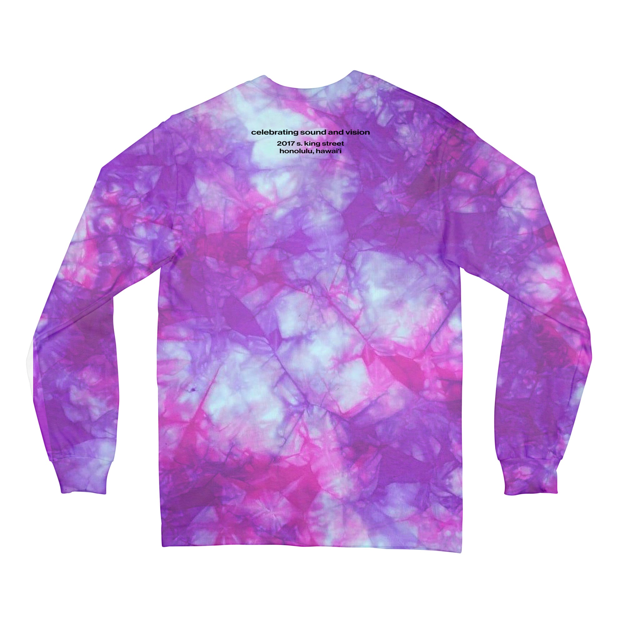 Sound Vision (Purple Tie Dye) Long Sleeve Shirt