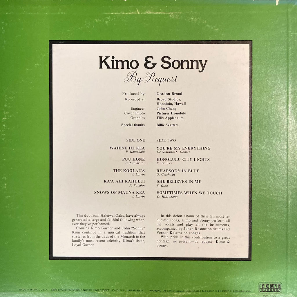 Kimo & Sonny - By Request