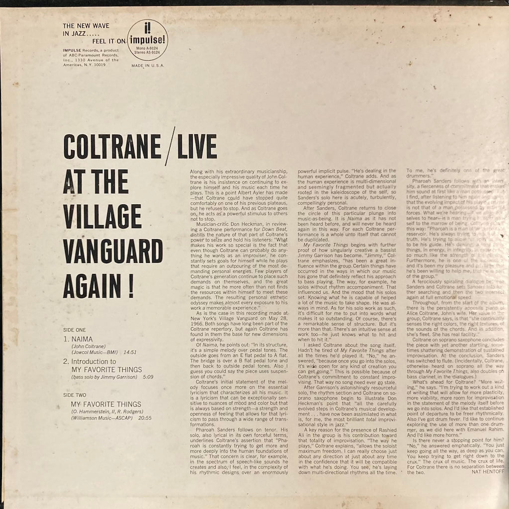 John Coltrane - Live At The Village Vanguard Again!