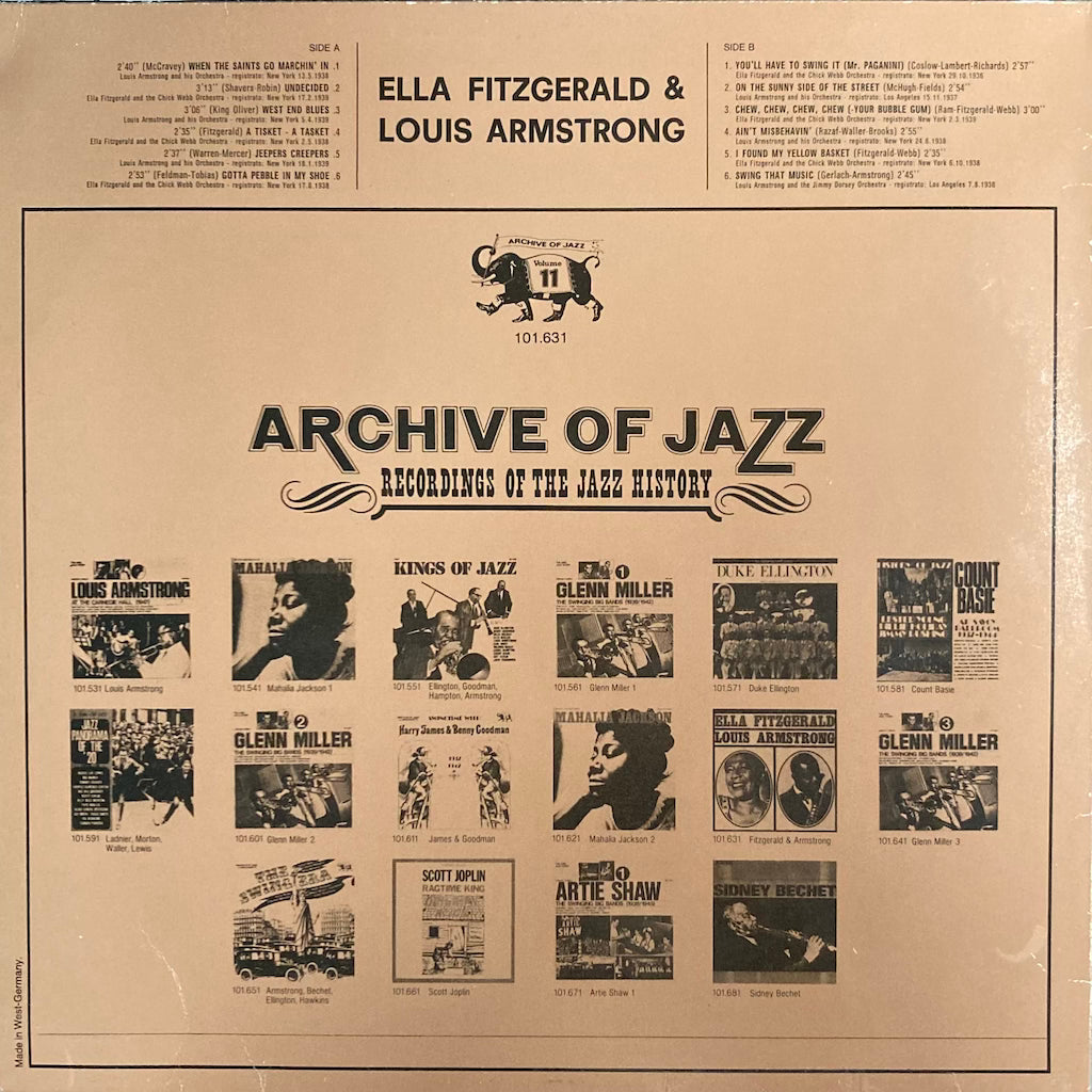 Ella Fitzgerald / Louis Armstrong – Ella Fitzgerald & Louis Armstrong