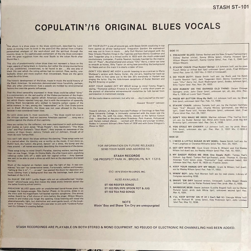 V/A - Copulation Blues Volume One