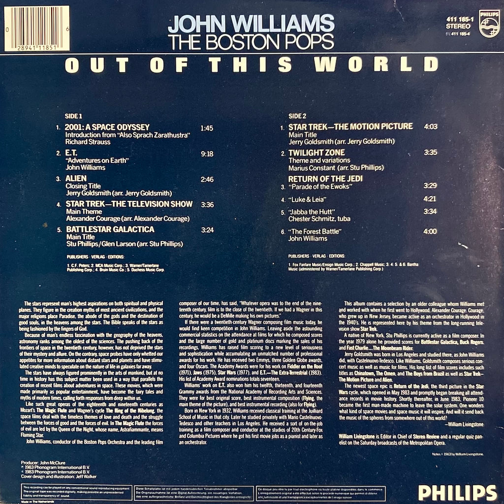John Williams / The Boston Pops - Out Of This World