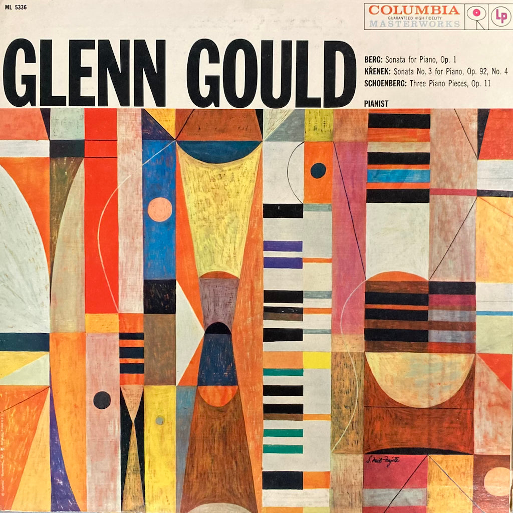 Glenn Gould - Berg / Křenek / Schoenberg – Sonata For Piano, Op. 1 / Sonata No. 3 For Piano, Op. 92, No. 4 / Three Piano Pieces, Op. 11