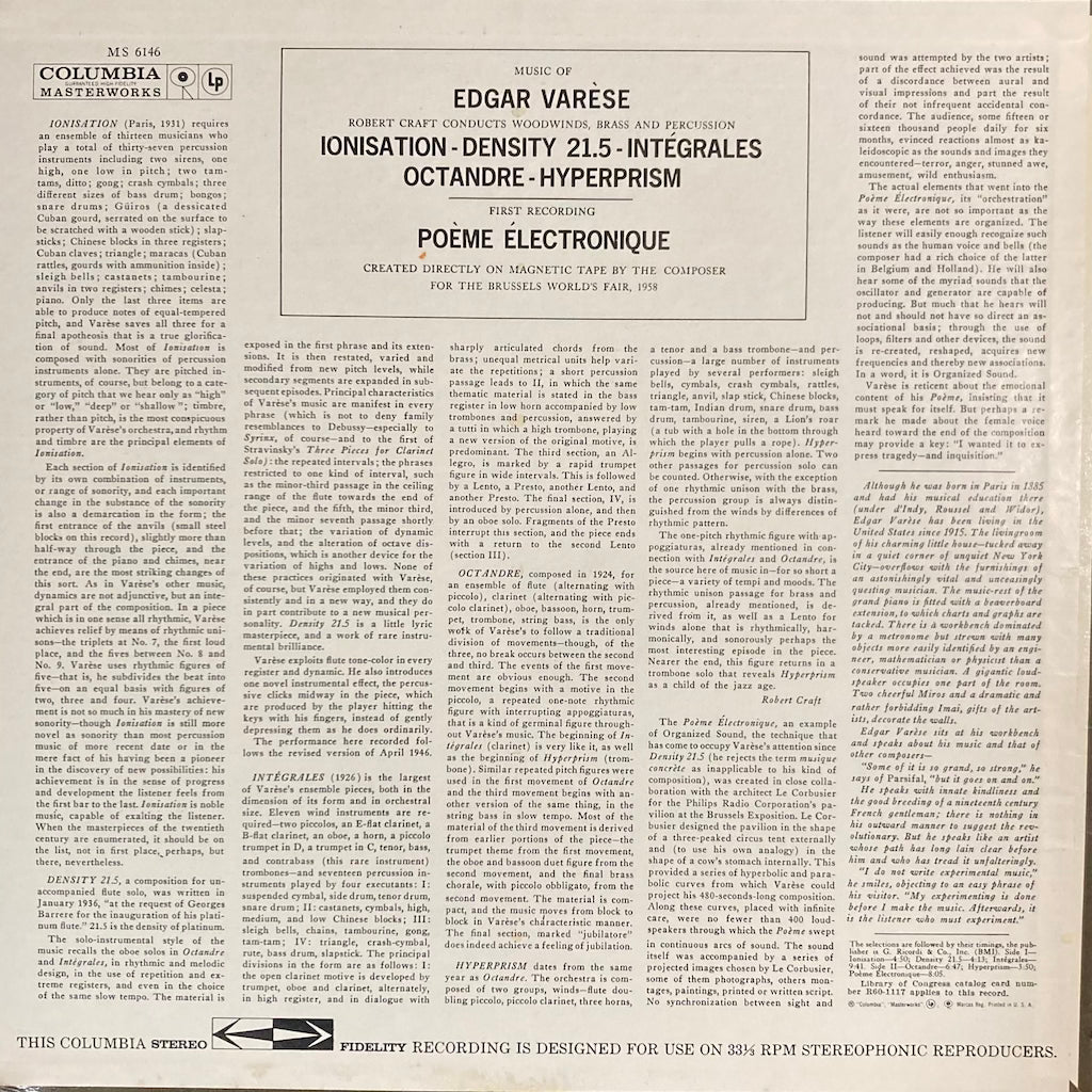 Edgar Varèse – Music Of Edgar Varèse