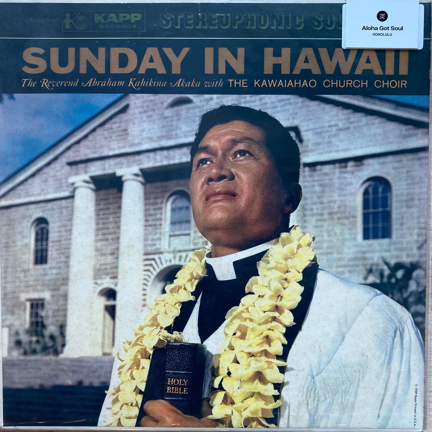 Sunday in Hawaii - Reverend Abraham Kahikina Akaka