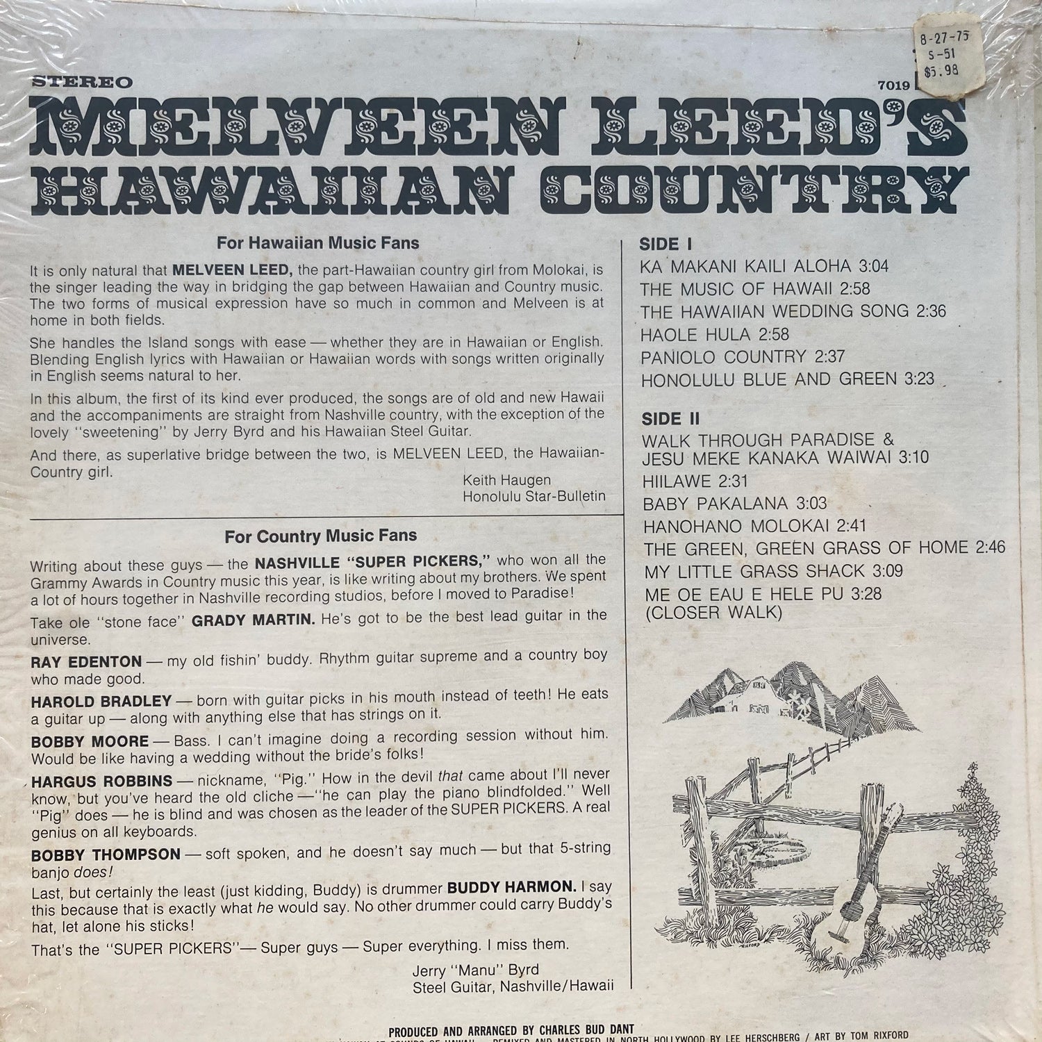 Melveen Leed - Hawaiian Country (Lehua 7019)