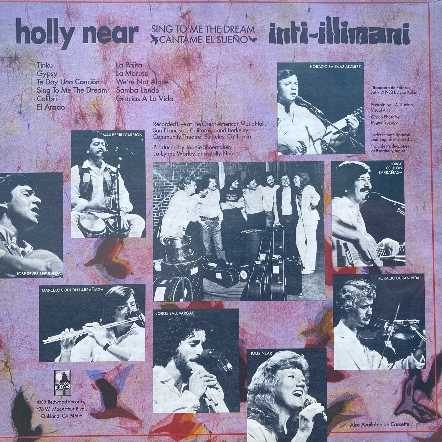 Holly Near and Inti-illimani - Sing To Me The Dream