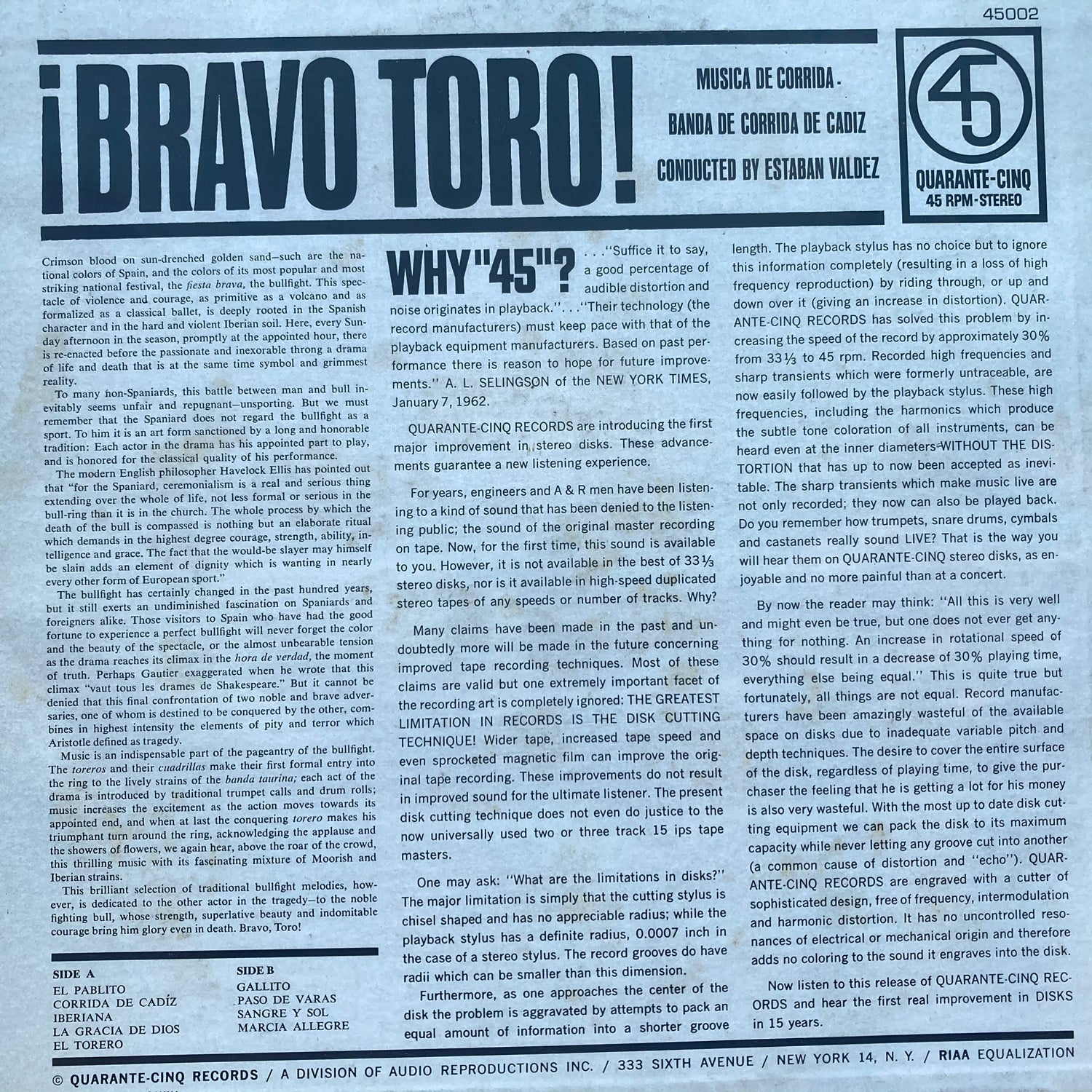 Bravo Toro - Musica de Corrida Conducted by Esteban Valdez