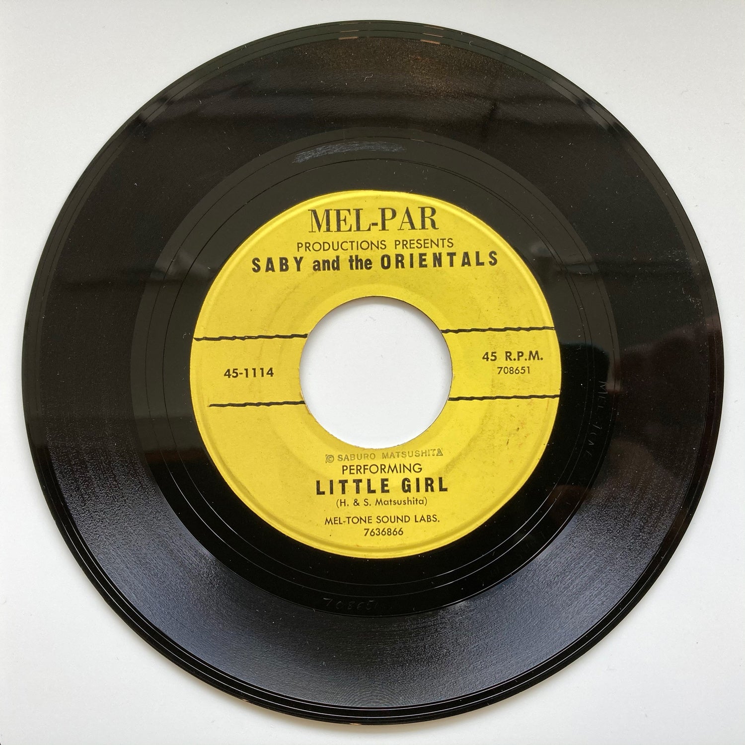 Saby and the Orientals - Little Girl (7")