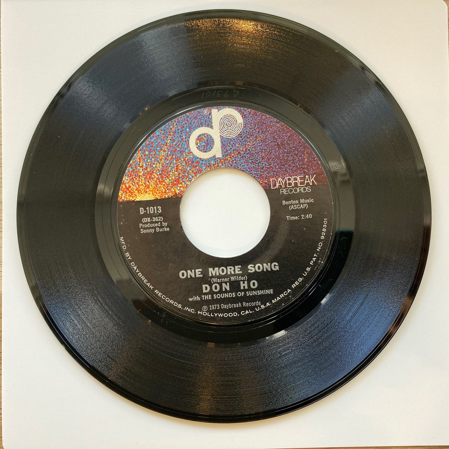 Don Ho - One More Song / Blessed Are Those (7")