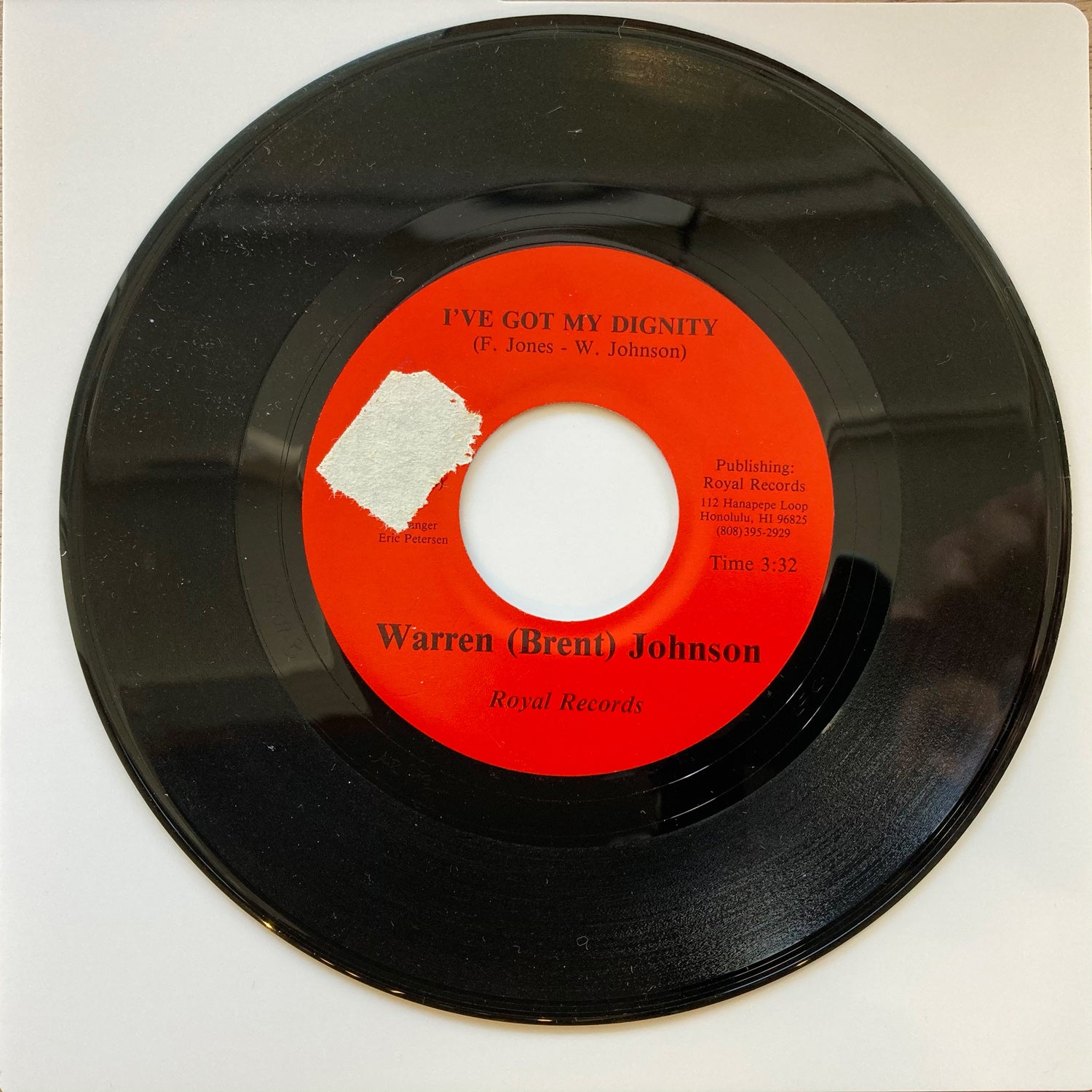 Warren (Brent) Johnson - Stay With Me / I've Got My Dignity (7")