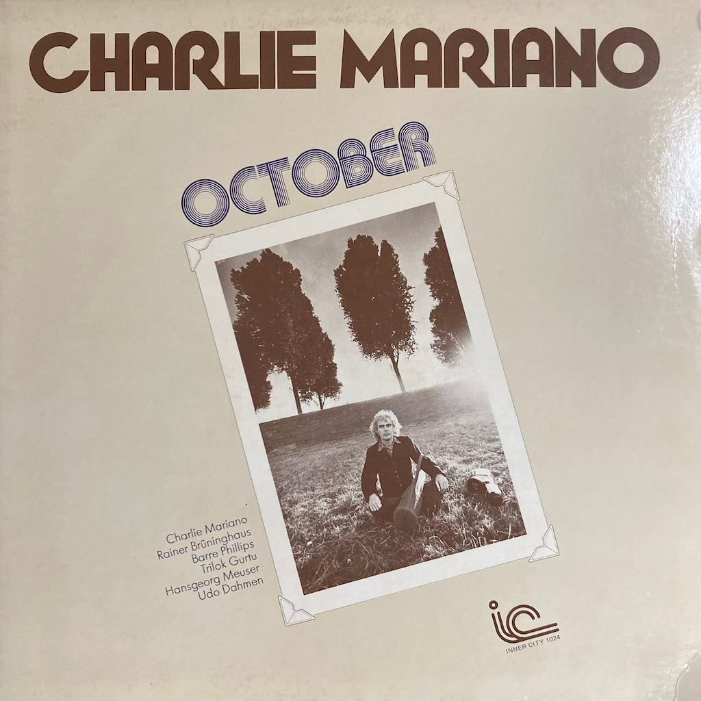 Charlie Mariano - October