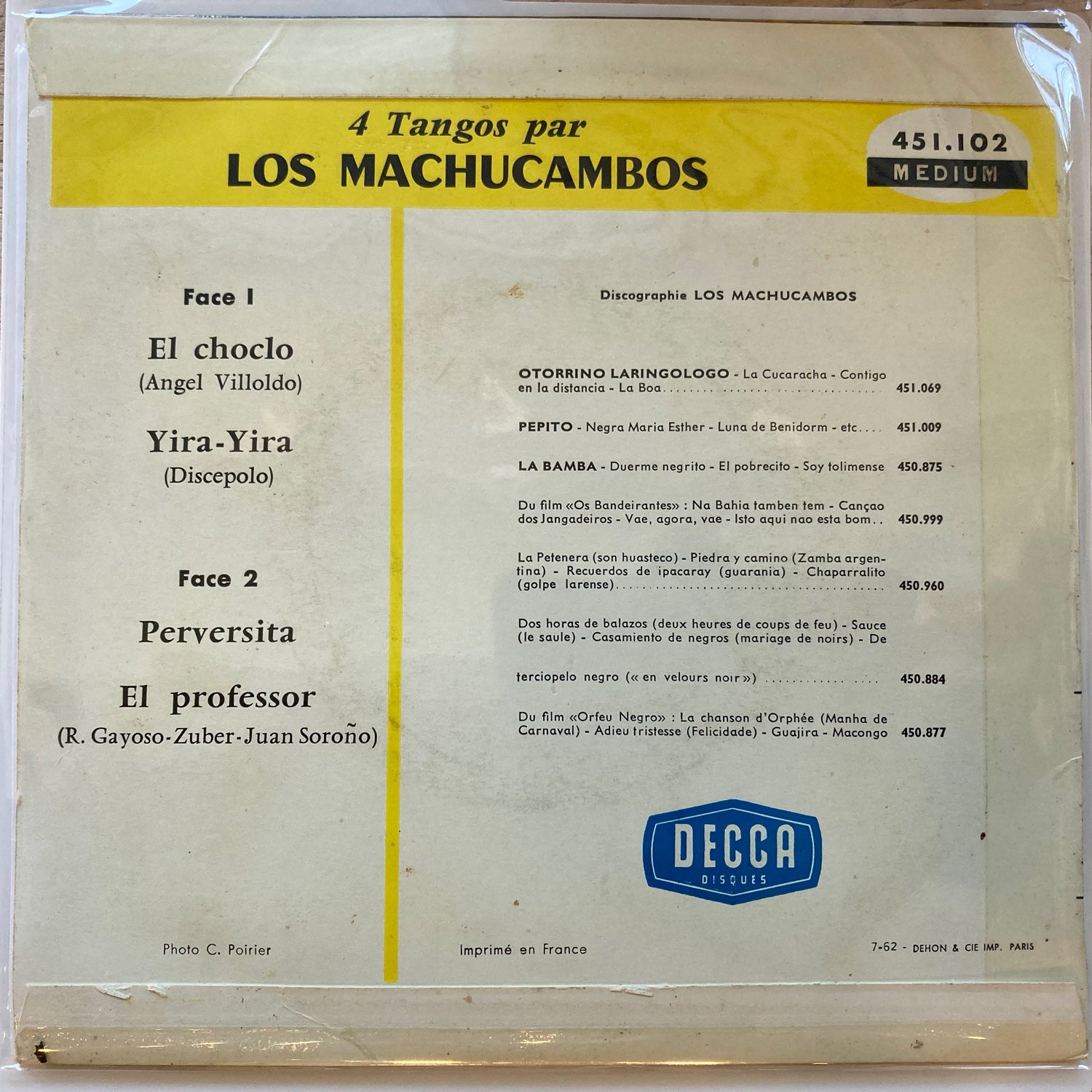 Los Machucambos - Tangos (7")