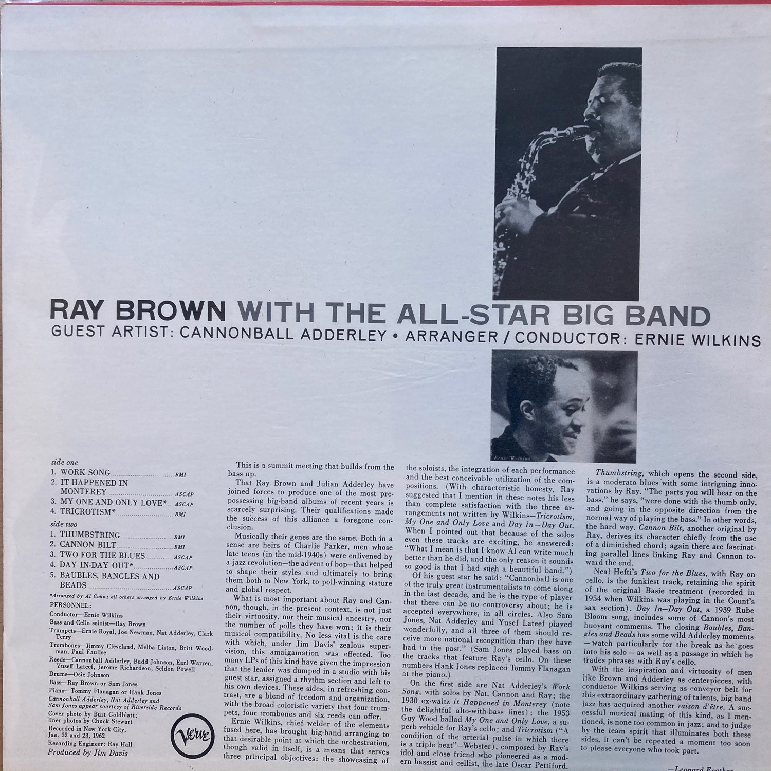 Ray Brown - with the All-Star Big Band
