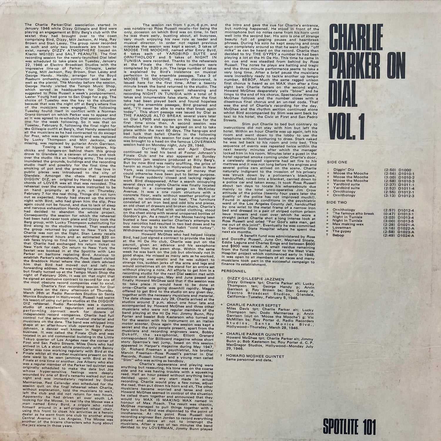 Charlie Parker - Charlie Parker On Dial Volume 1