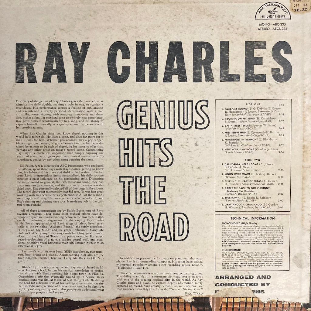 Ray Charles - The Genius Hits The Road