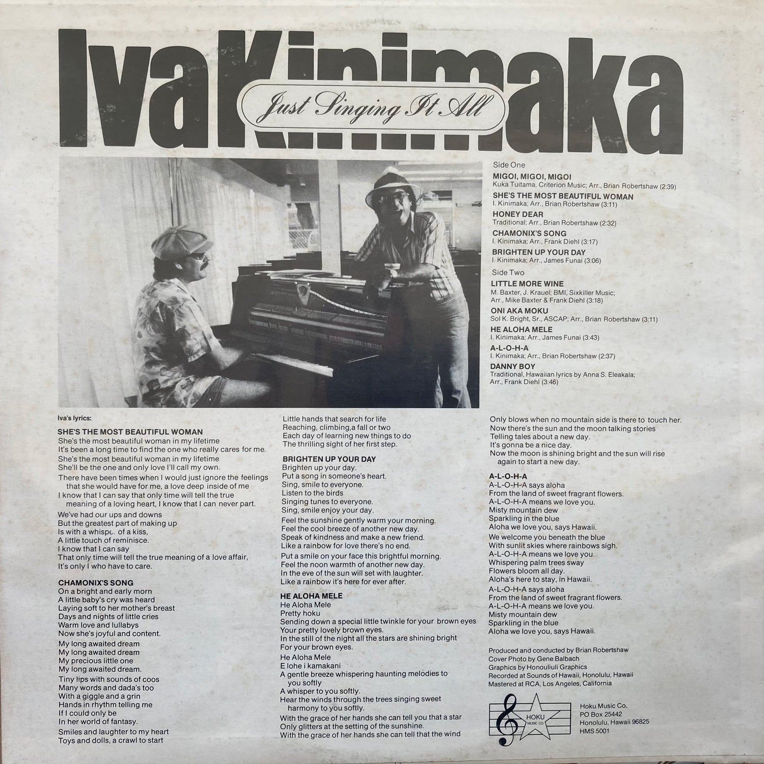 Iva Kinimaka - Just Singing It All