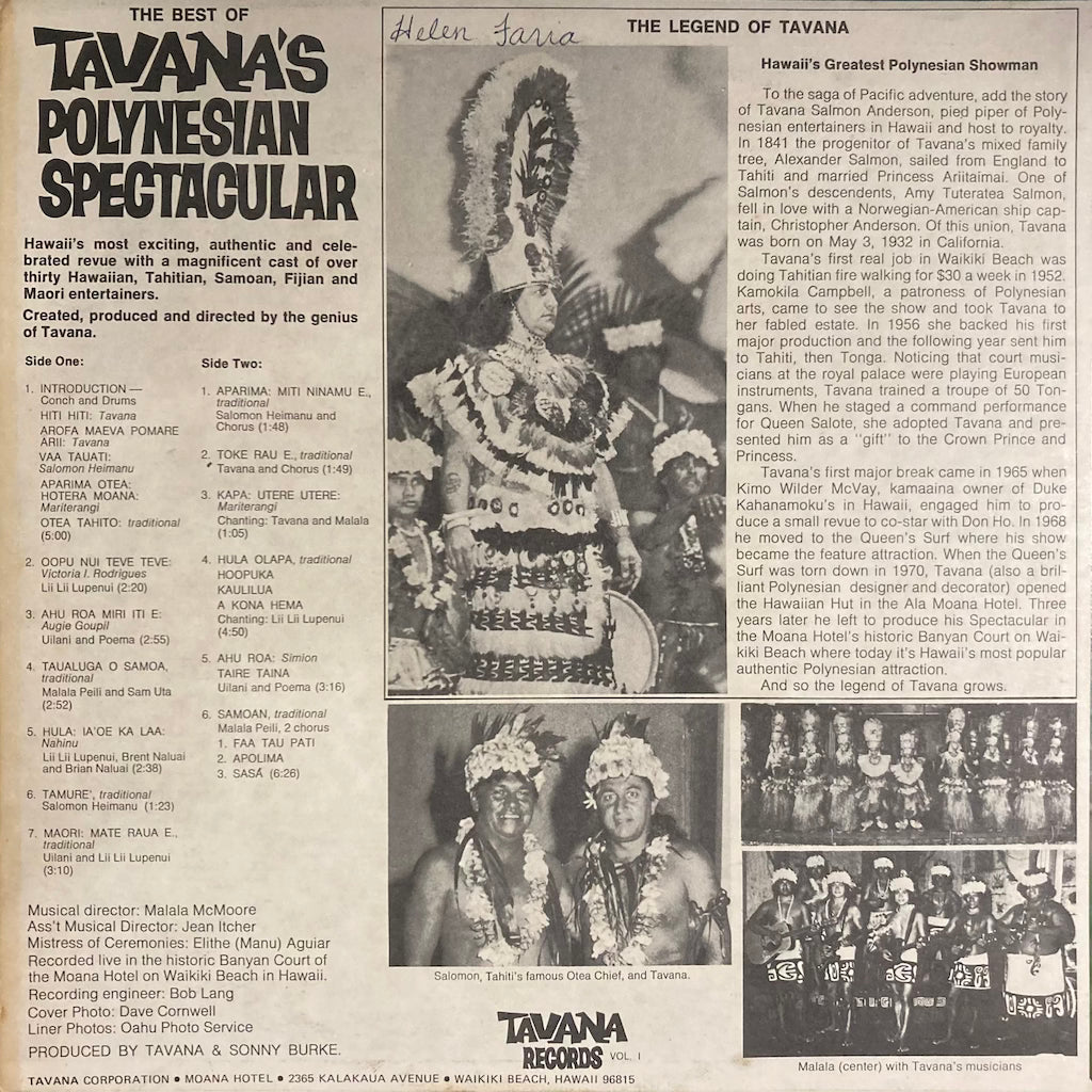 Tavana - Polynesian Spectacular