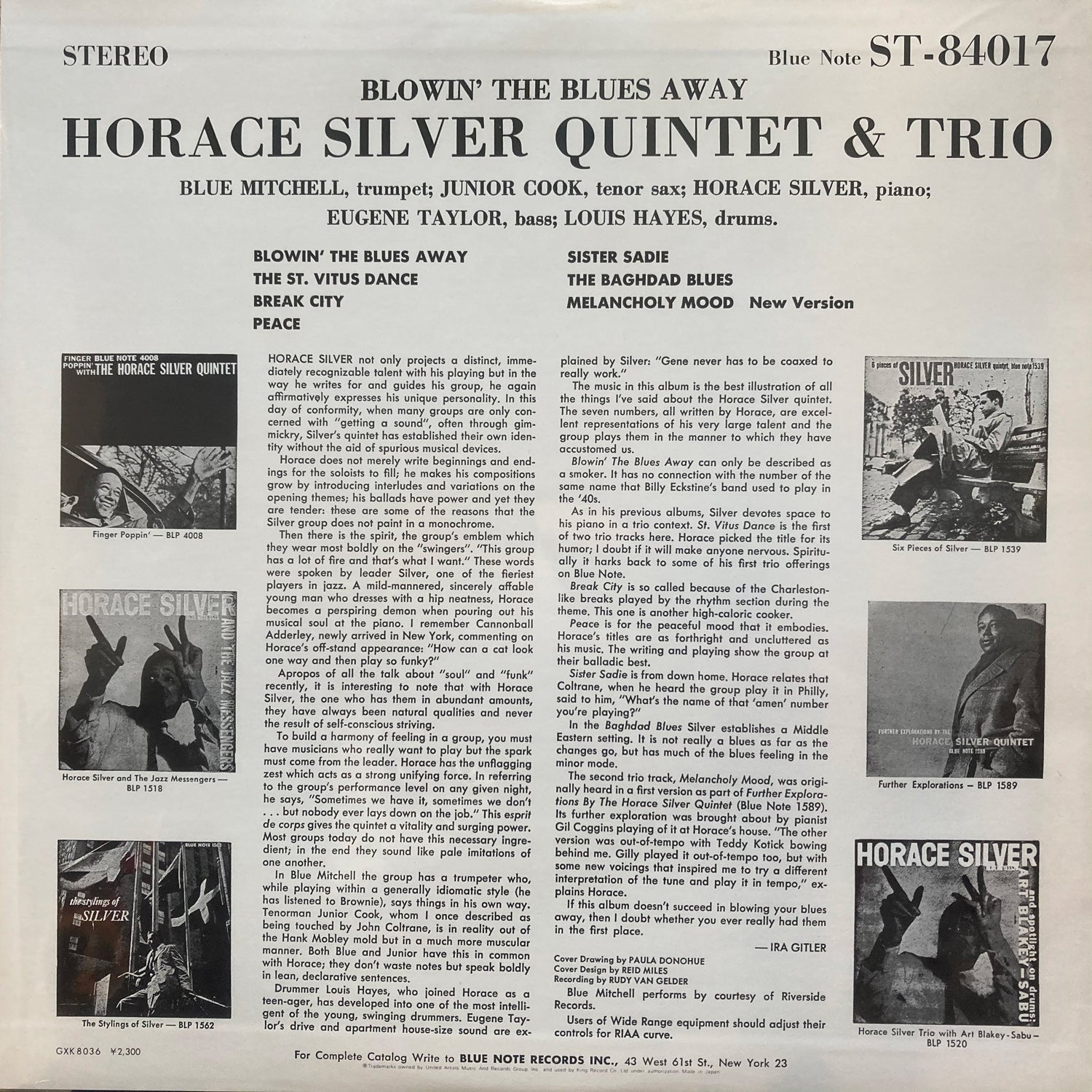 The Horace Silver Quintet & Trio - Blowin' The Blues Away