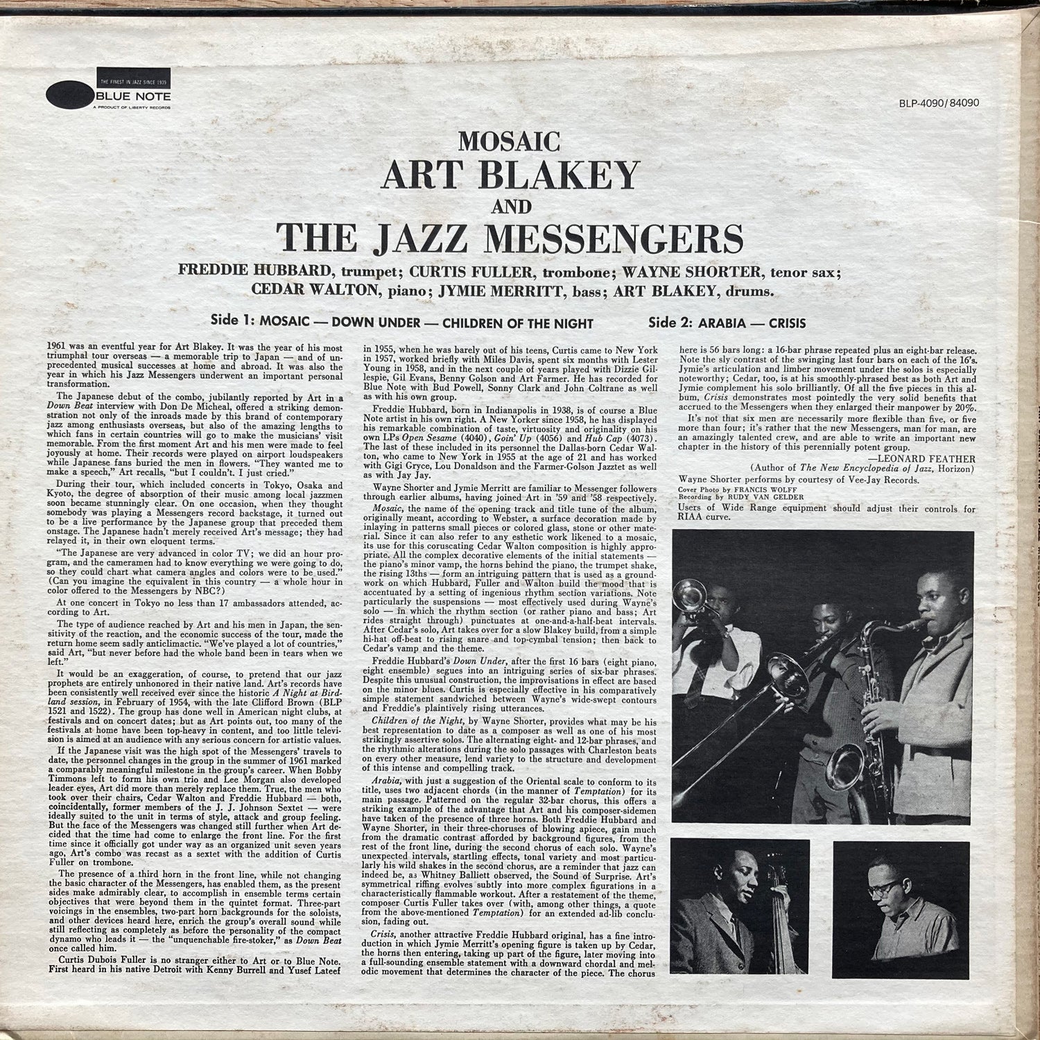 Art Blakey & The Jazz Messengers ‎- Mosaic