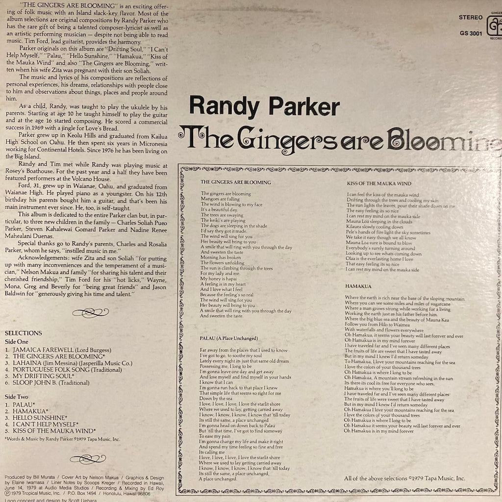 Randy Parker - The Gingers Are Blooming