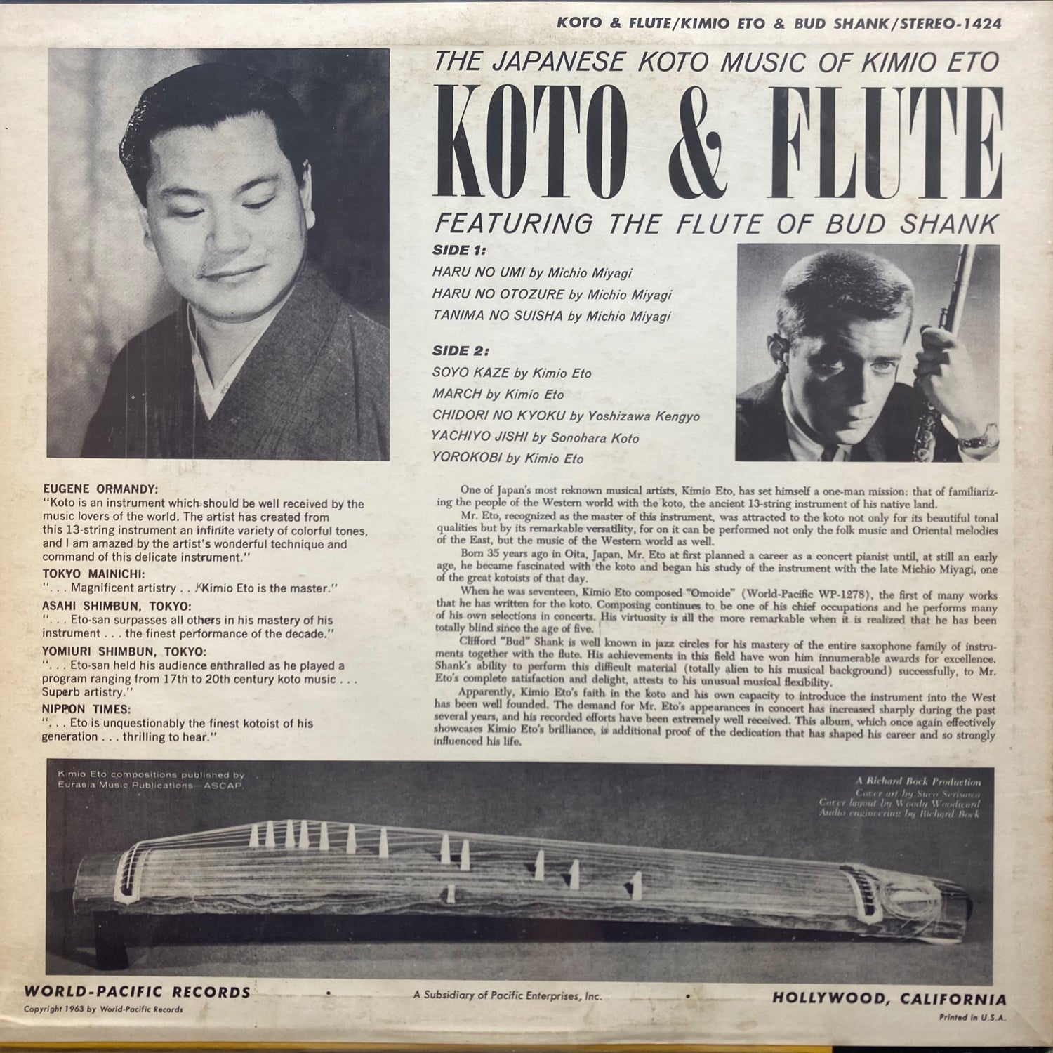 Kimio Eto - Koto & Flute featuring Bud Shank