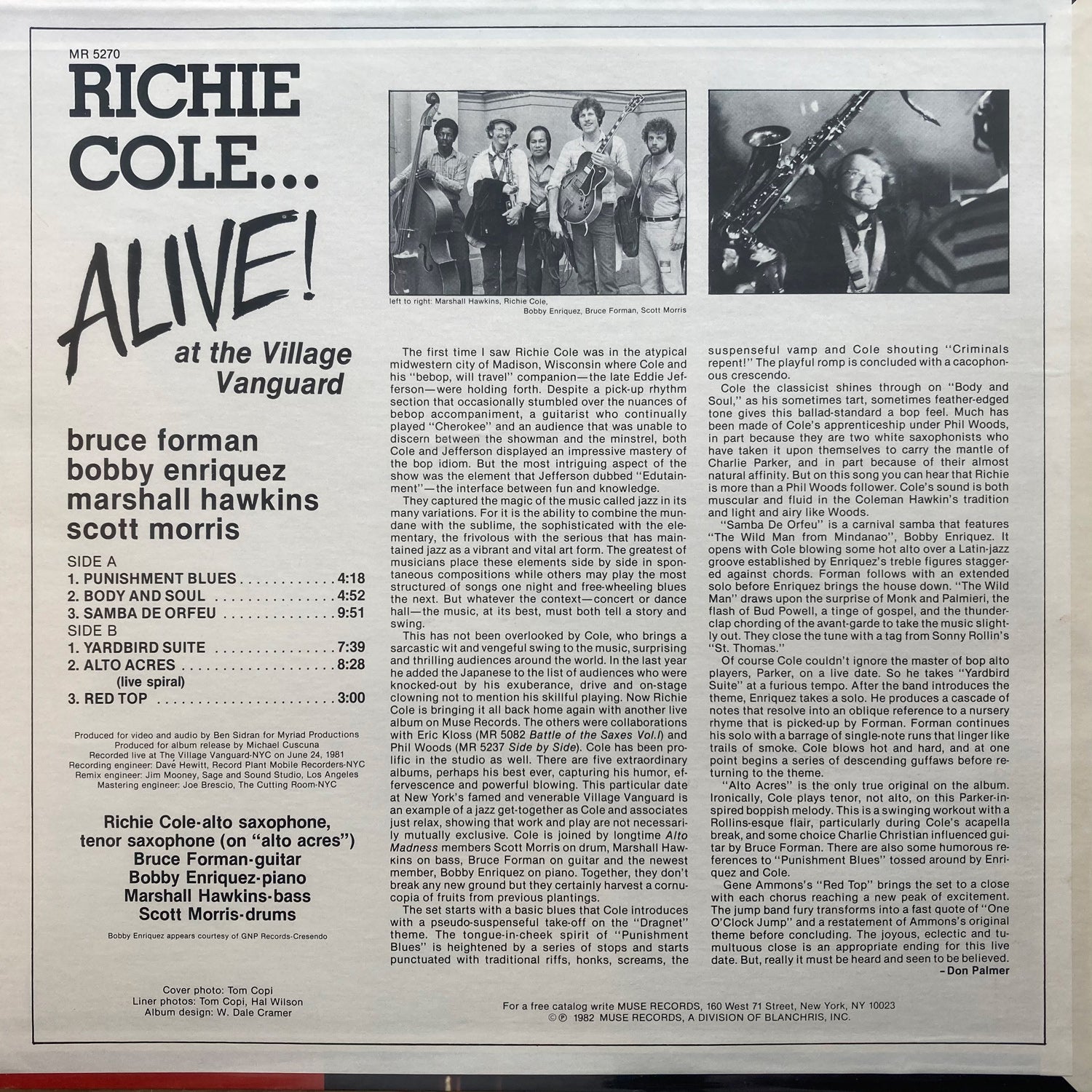 Richie Cole - ALIVE!