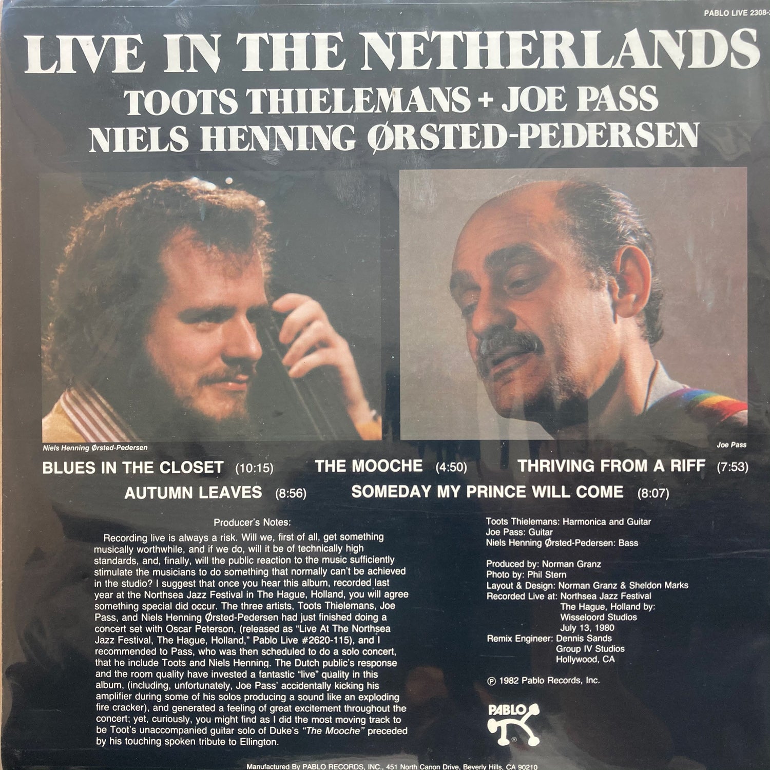 Toots Thielemans & Joe Pass - Live in the Netherlands