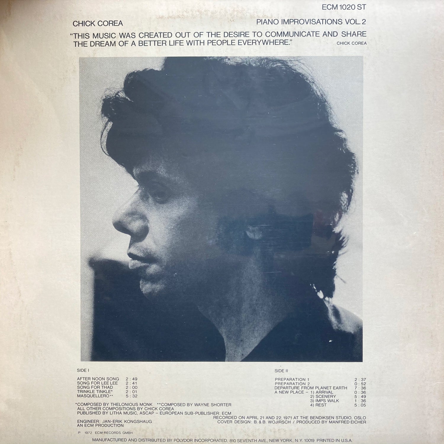 Chick Corea - Piano Improvisations Vol. 2