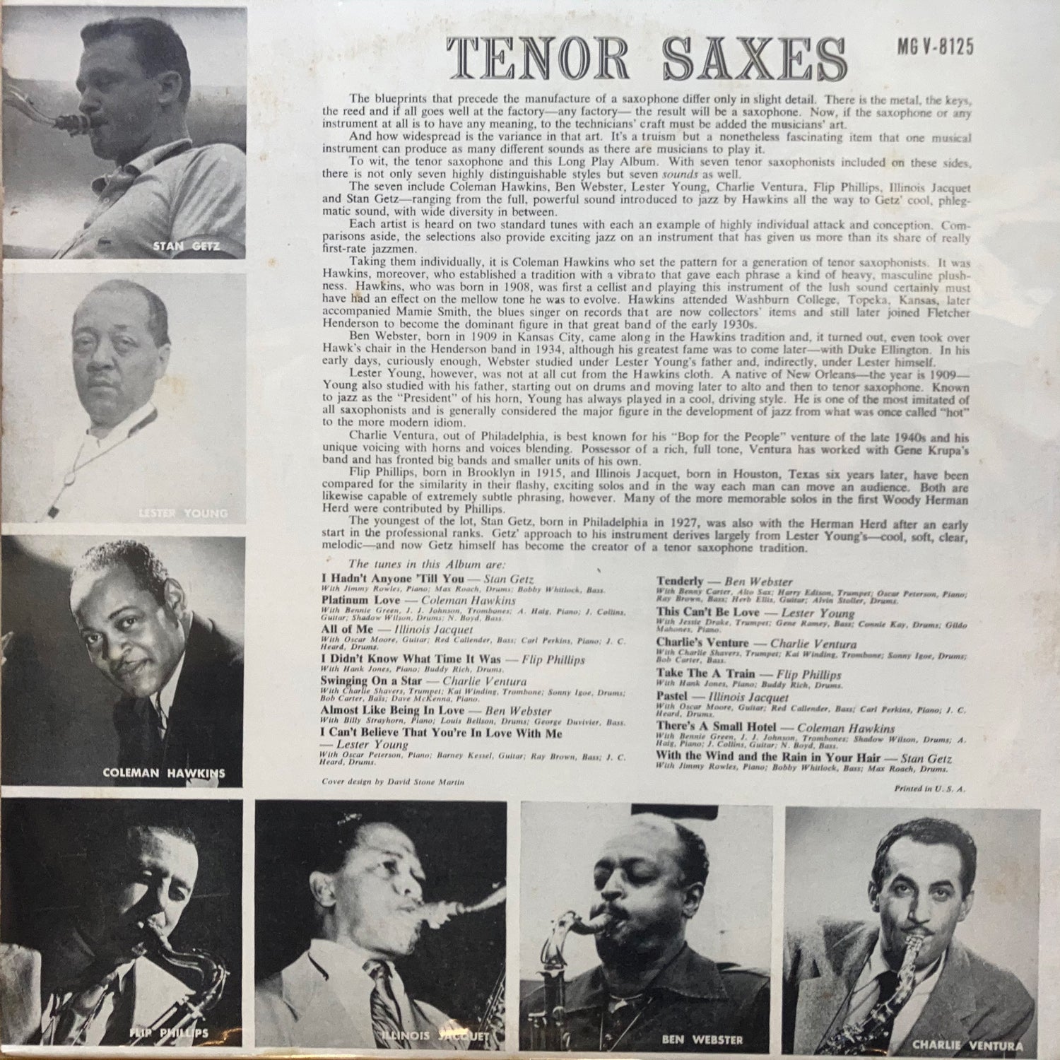 Tenor Saxes - Verve Records