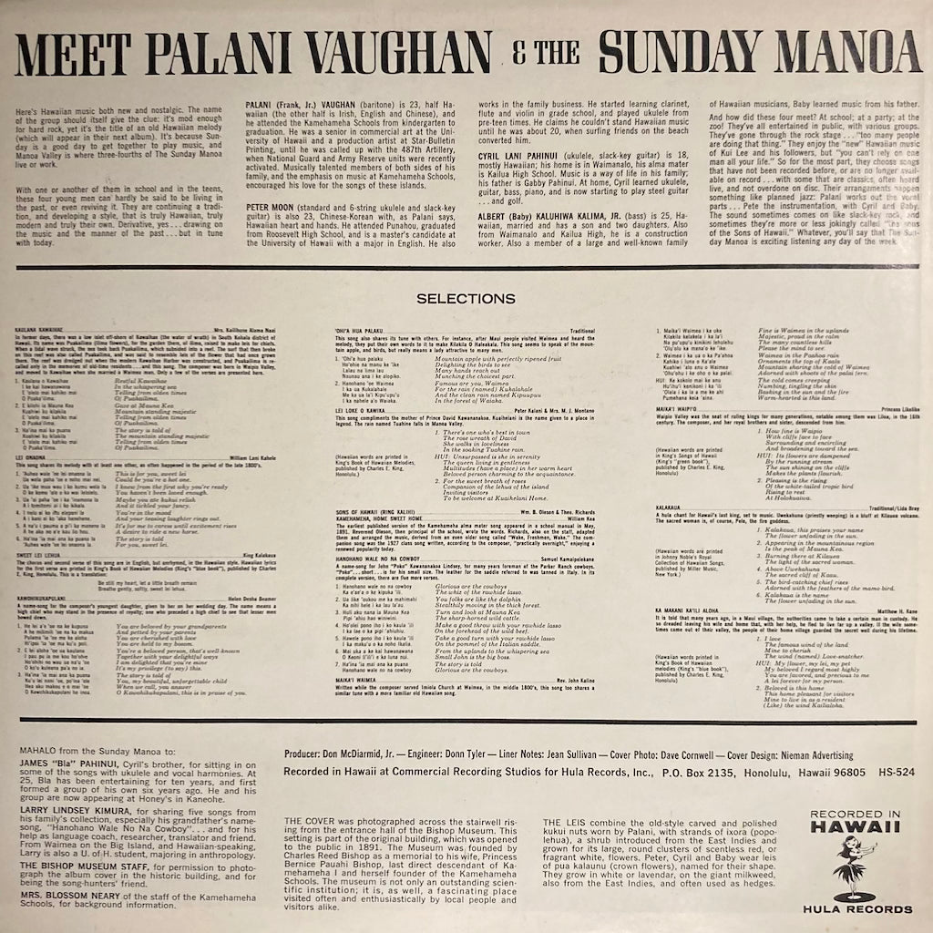 Palani Vaughan & The Sunday Manoa - Meet Palani Vaughan & The Sunday Manoa