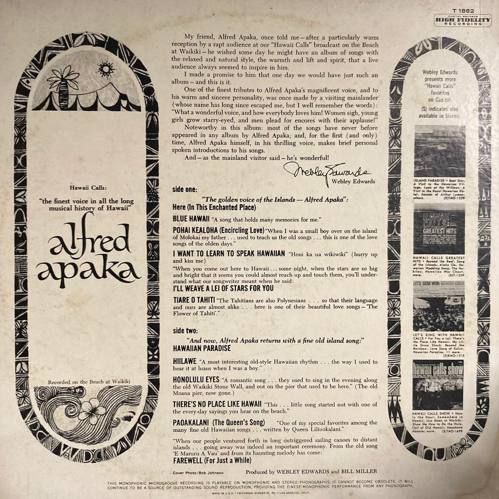 Alfred Apaka - The Golden Voice of the Islands