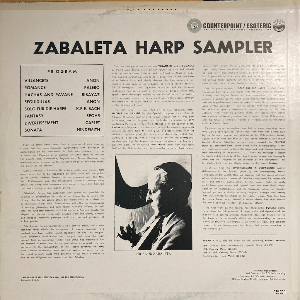 Zabaleta - Harp Sampler