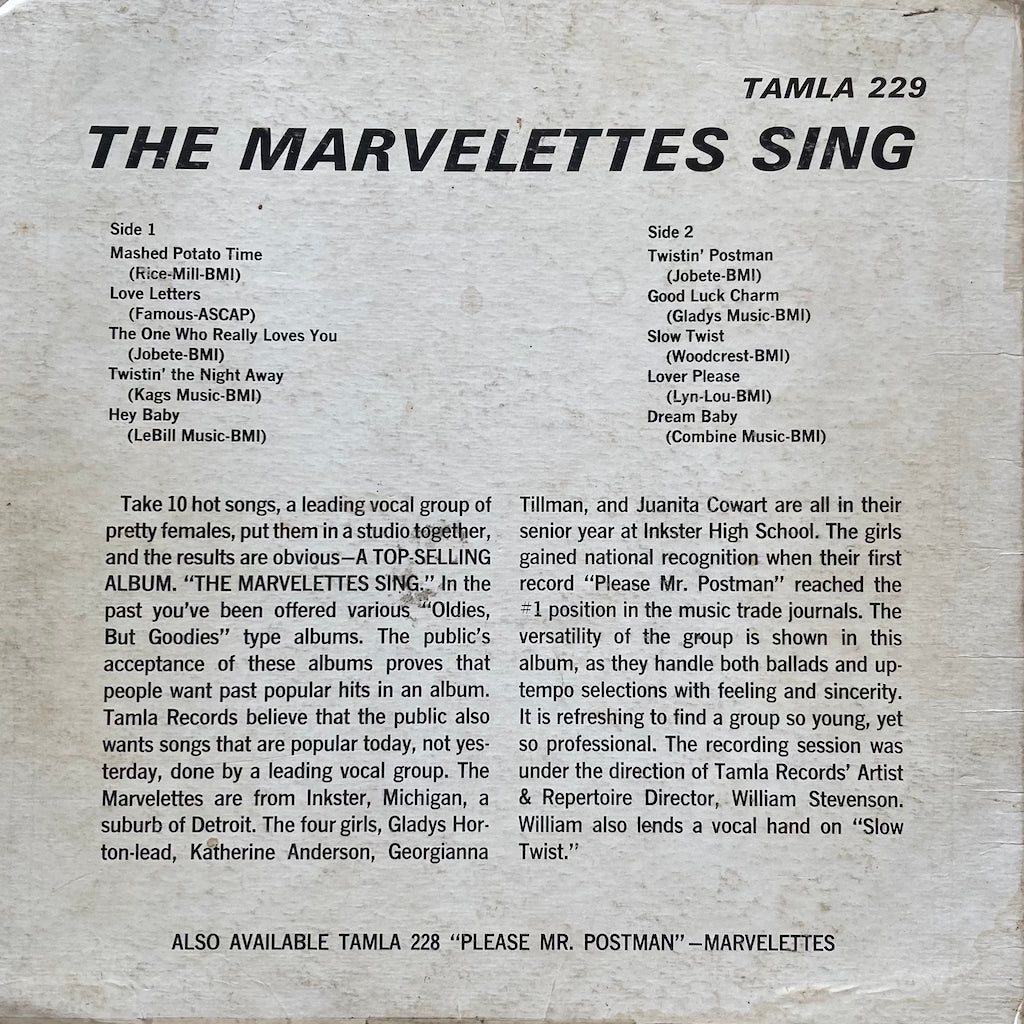 The Marvelettes - Sing