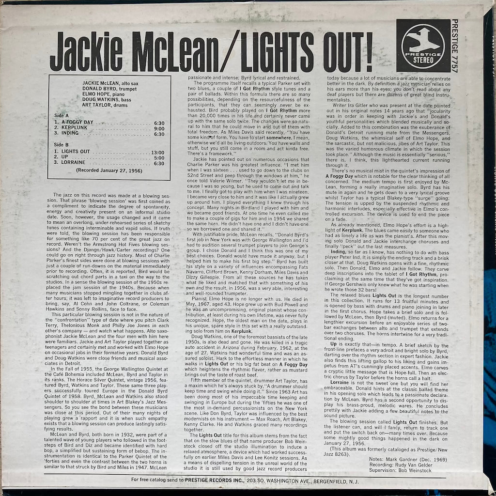 Jackie Mclean - Lights out