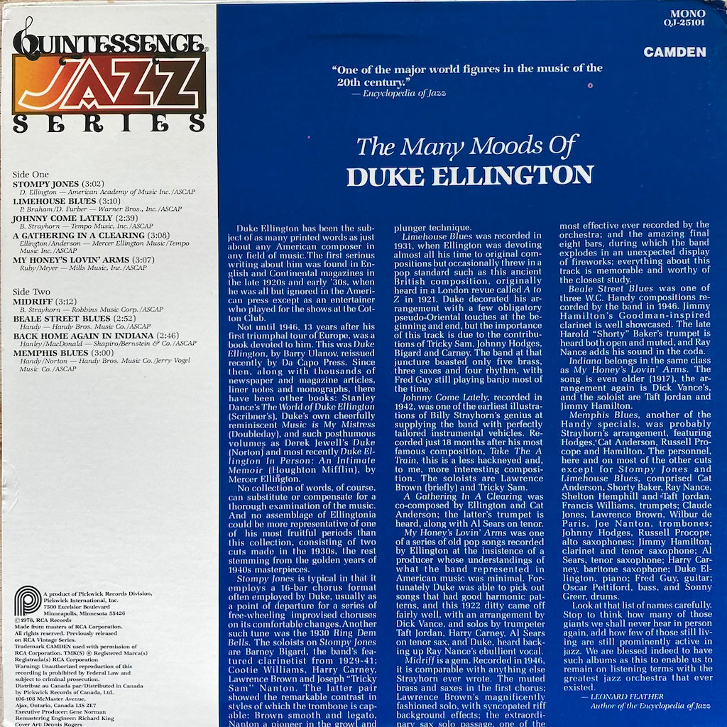 Duke Ellington - The Many moods of
