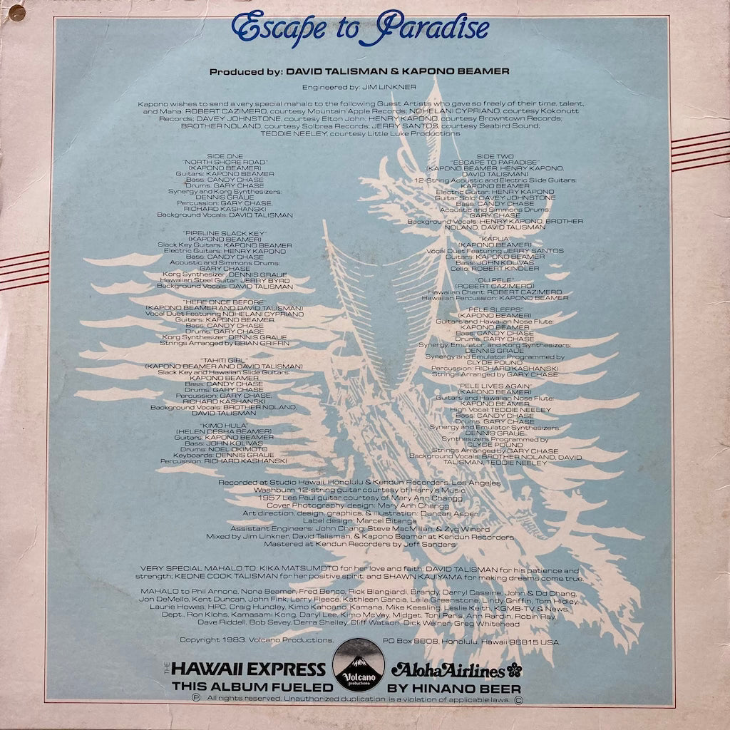 Kapono Beamer - Escape To Paradise